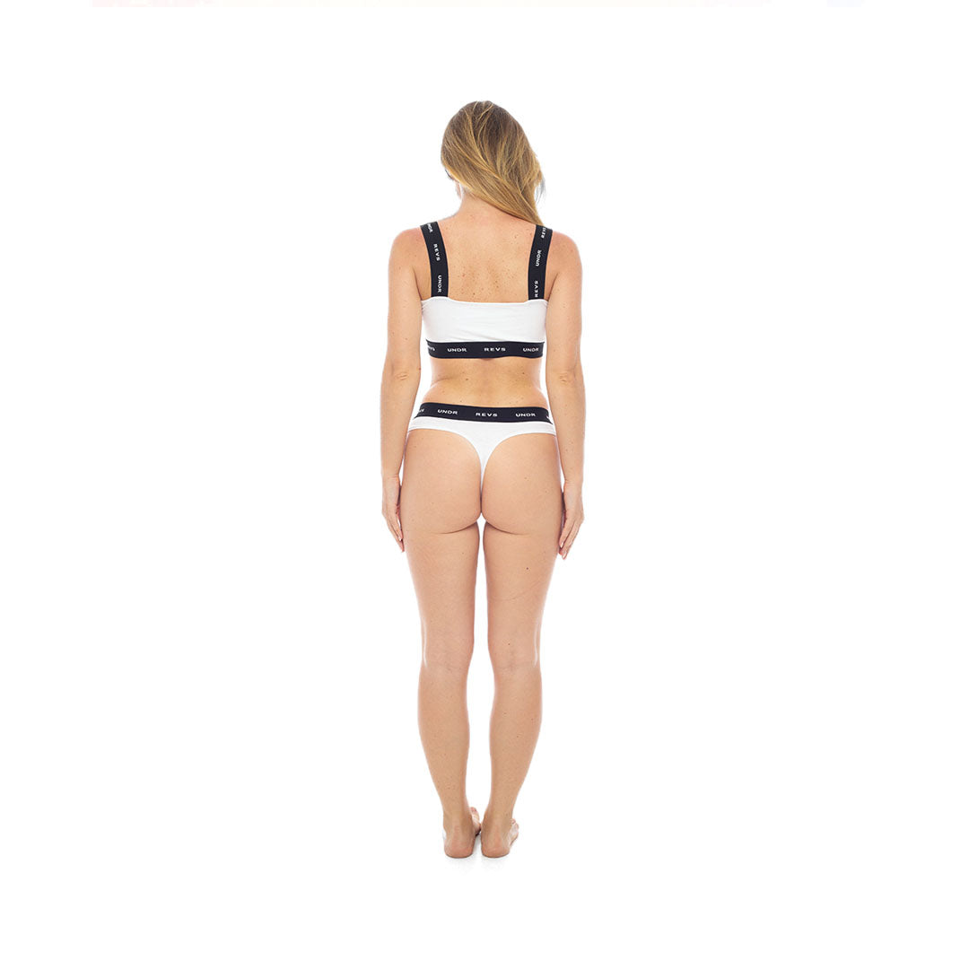Revs UNDR Womens Thong White
