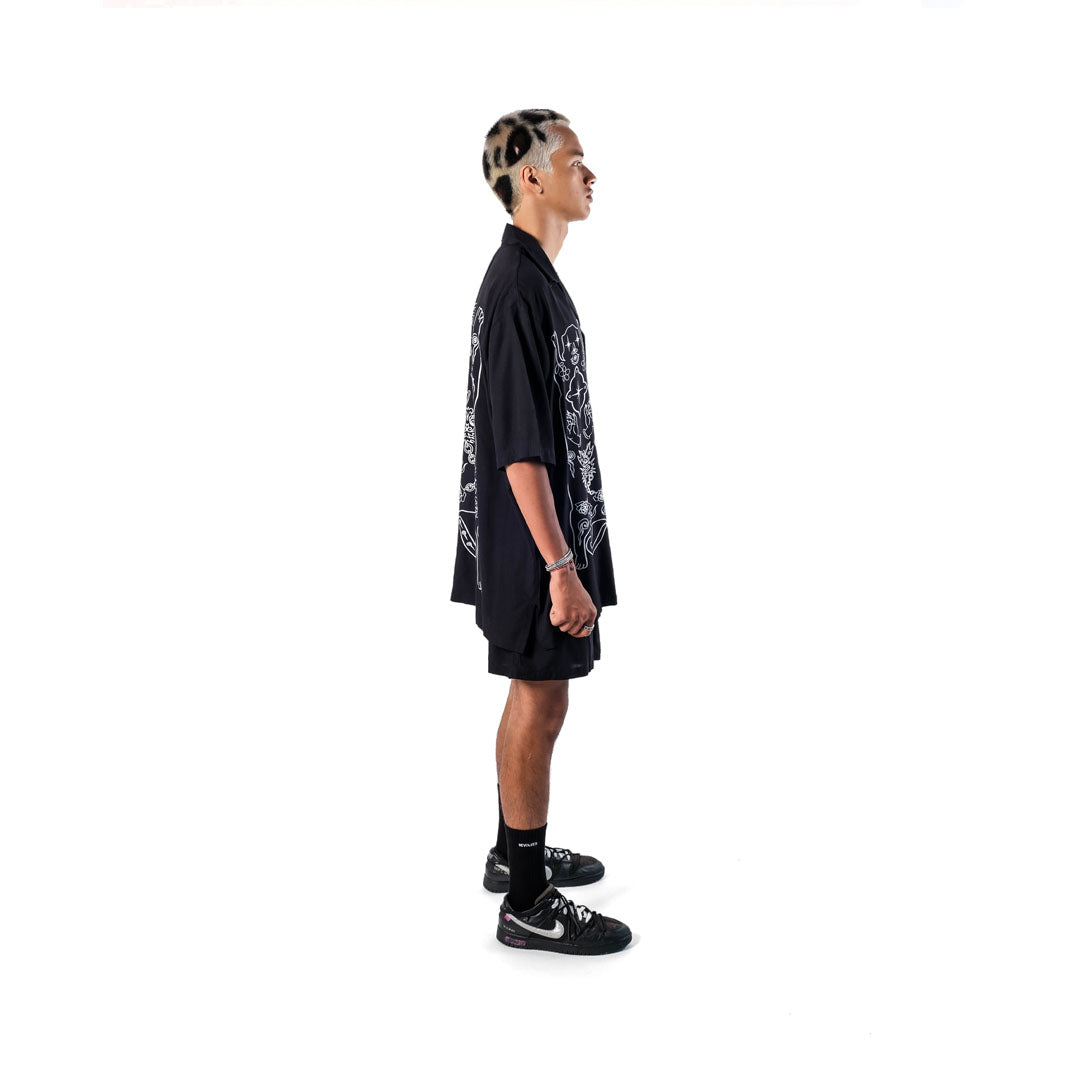 The Esoteric World X Revolver Shirt Tiger Tattoo Black