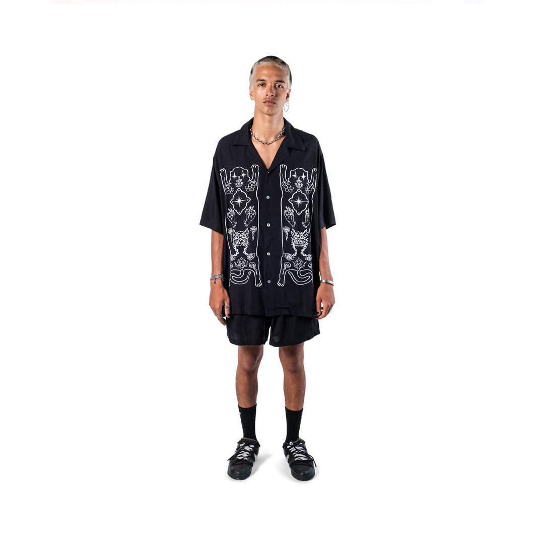 The Esoteric World X Revolver Shirt Tiger Tattoo Black