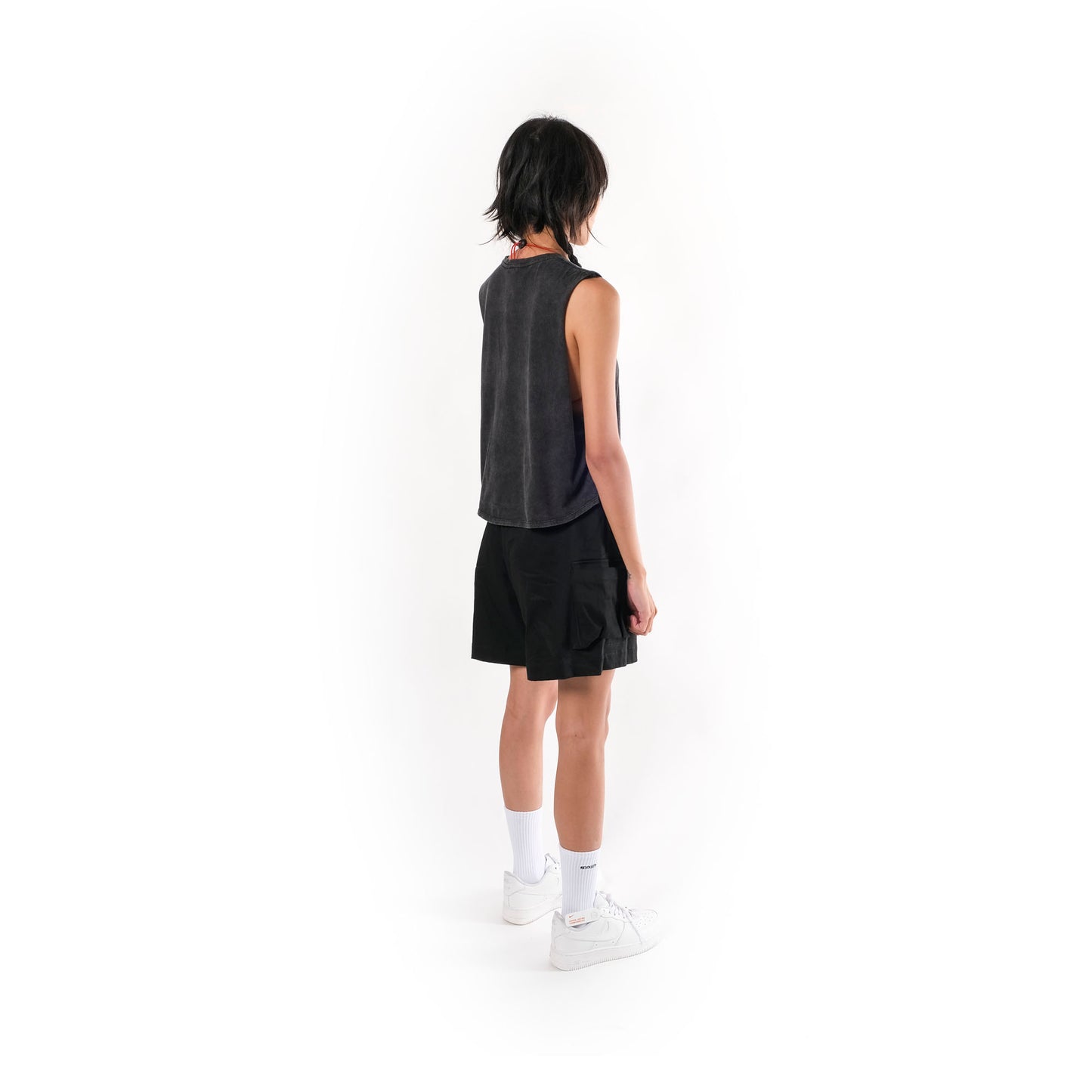 Revs Signature Women's Bleeding Hand Crop Singlet