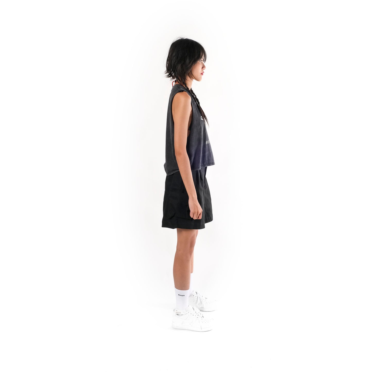 Revs Signature Women's Bleeding Hand Crop Singlet