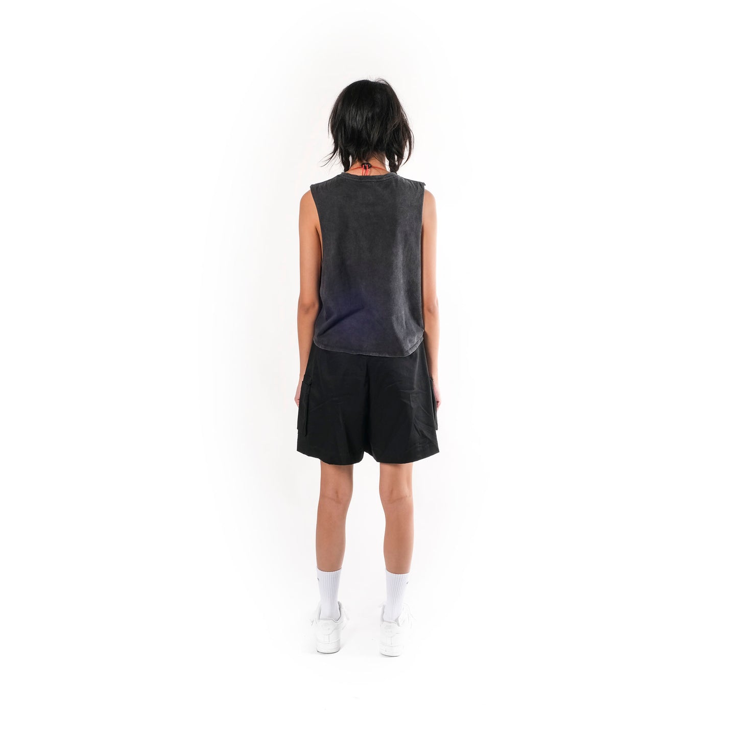 Revs Signature Women's Bleeding Hand Crop Singlet