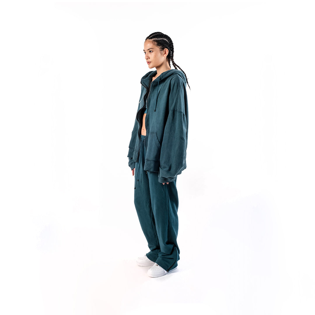 Evolve Zipper Hoodie Verdigris