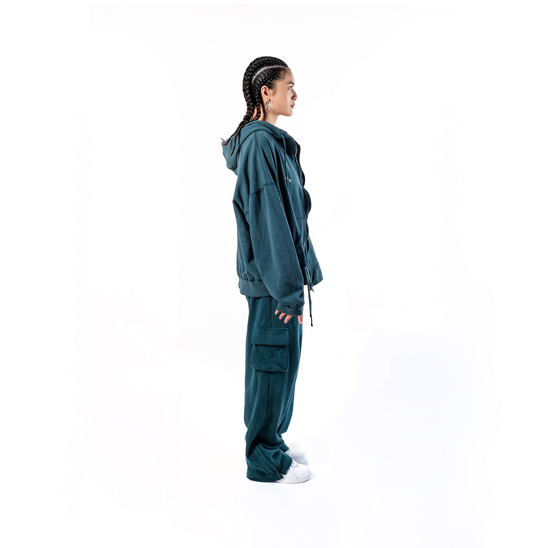 Evolve Zipper Hoodie Verdigris