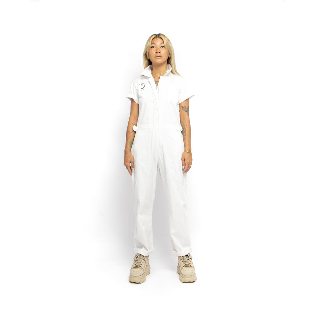 Revs Signature Long Jumpsuit White