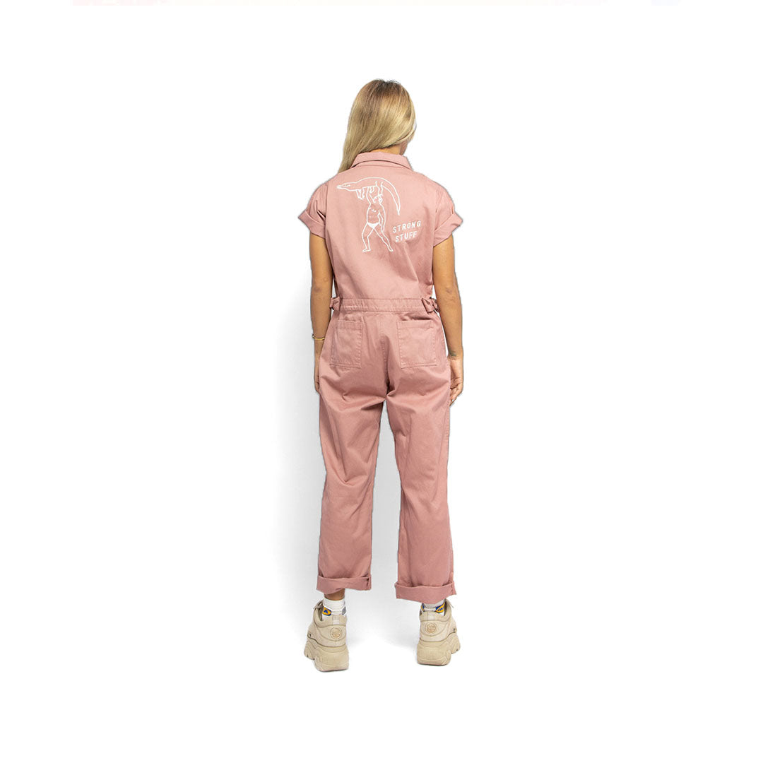 Revs Signature Long Jumpsuit Dusty Pink