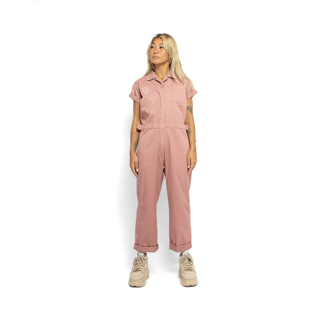Revs Signature Long Jumpsuit Dusty Pink