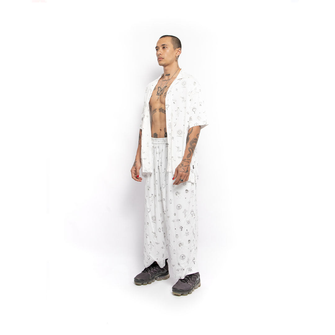 Revs Signature Party Pants White
