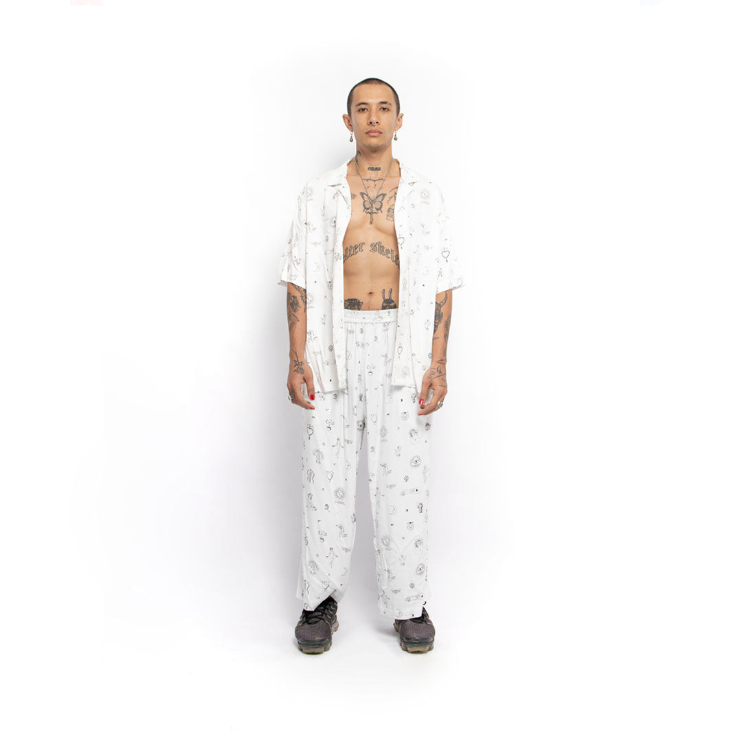 Revs Signature Party Pants White