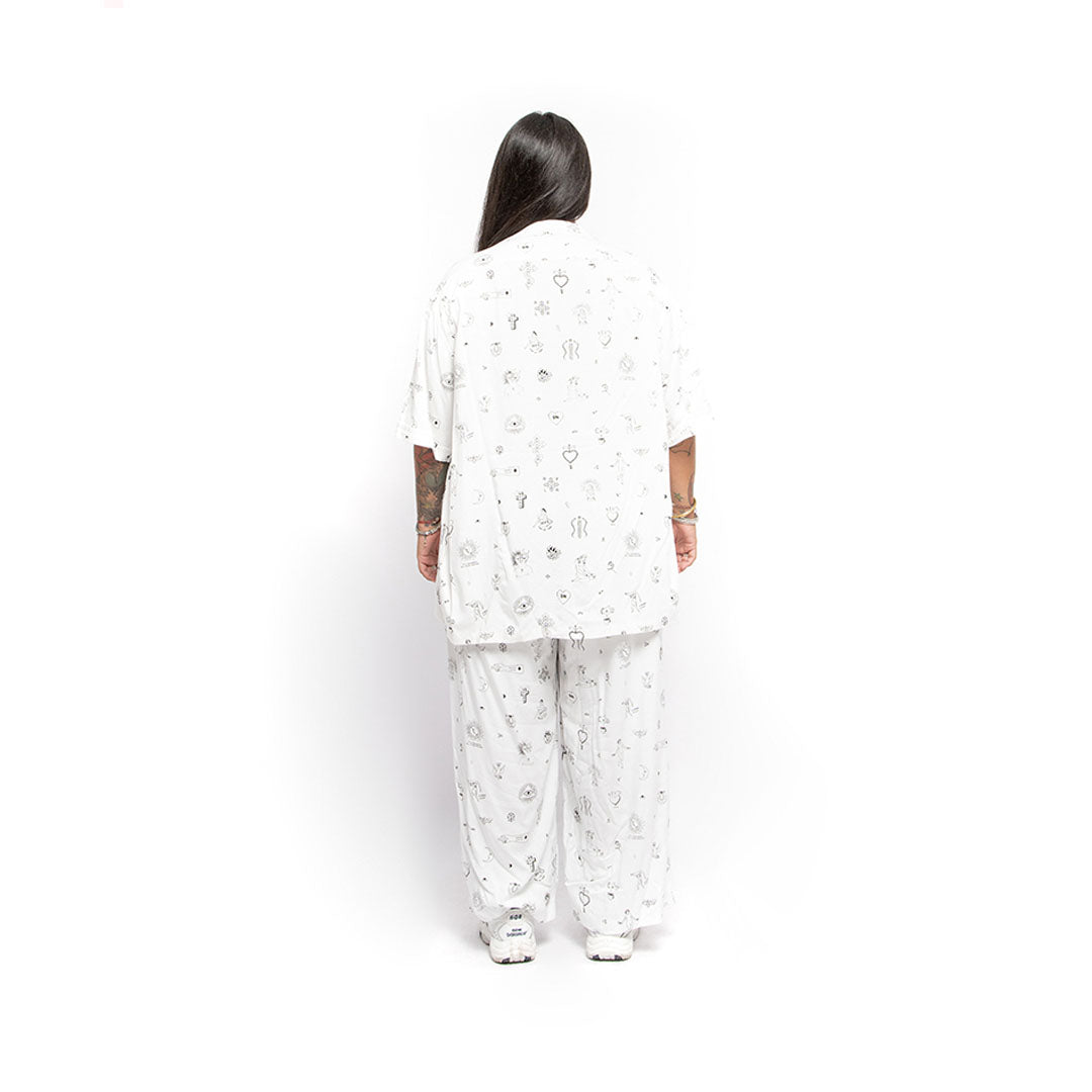 Revs Signature Party Pants White
