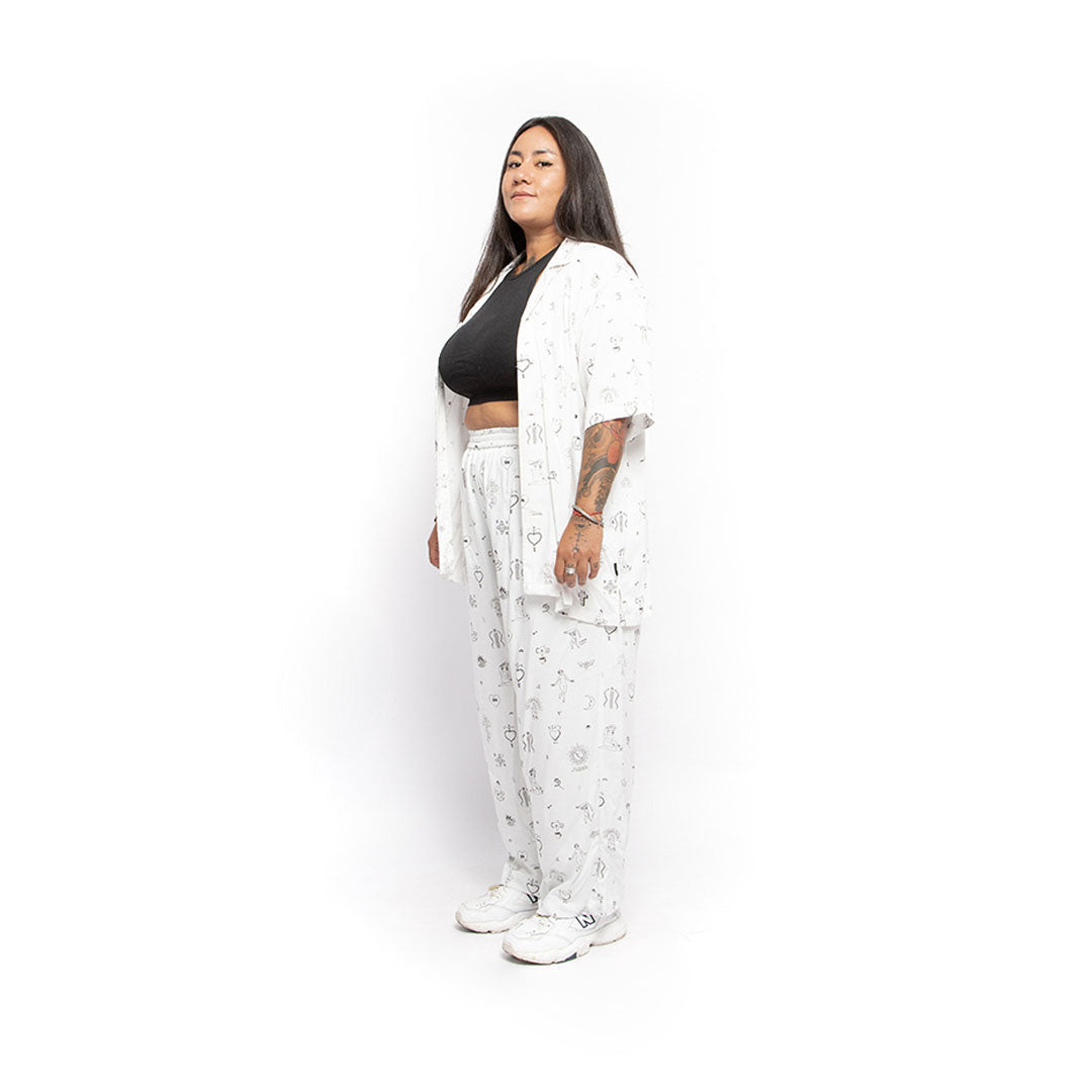 Revs Signature Party Pants White