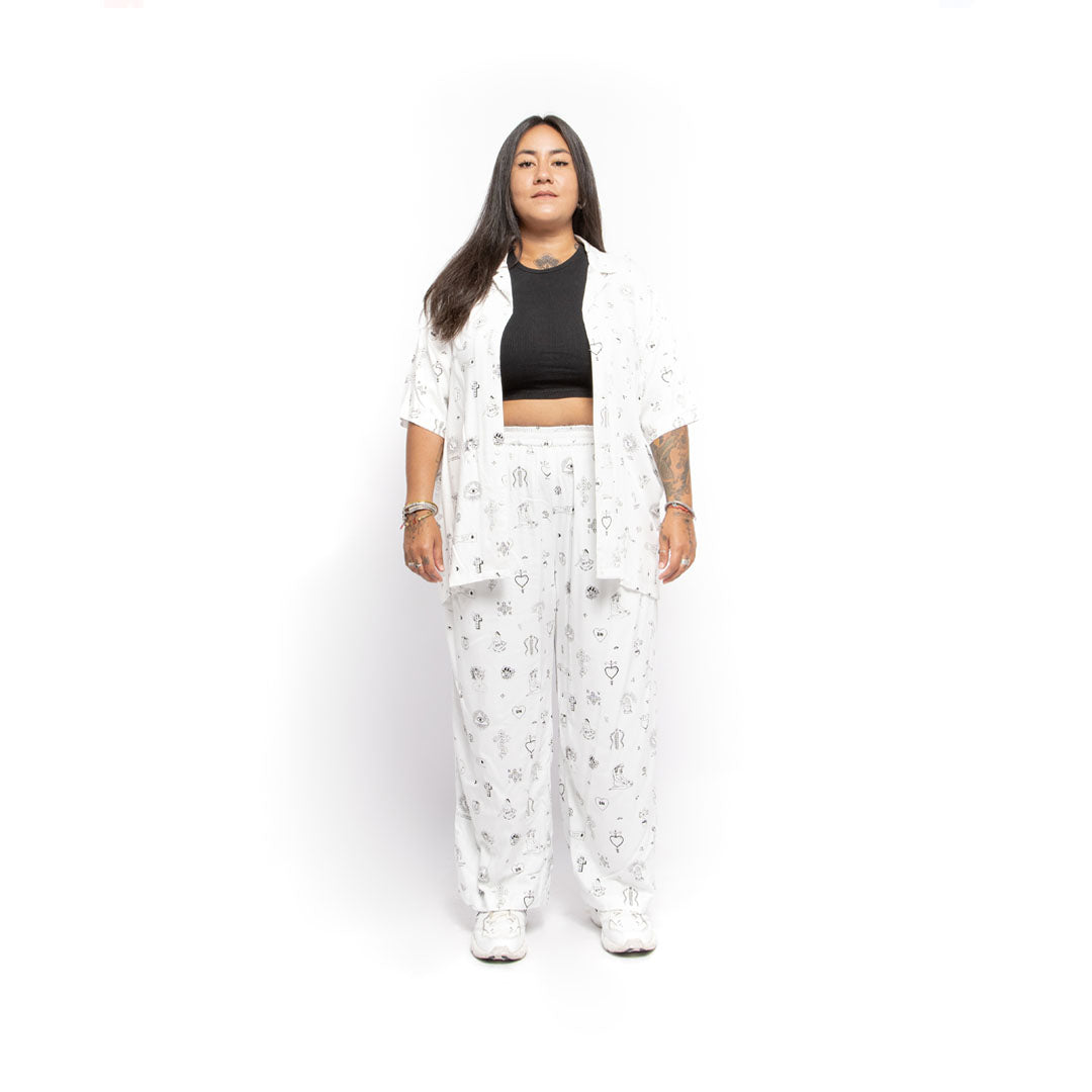 Revs Signature Party Pants White
