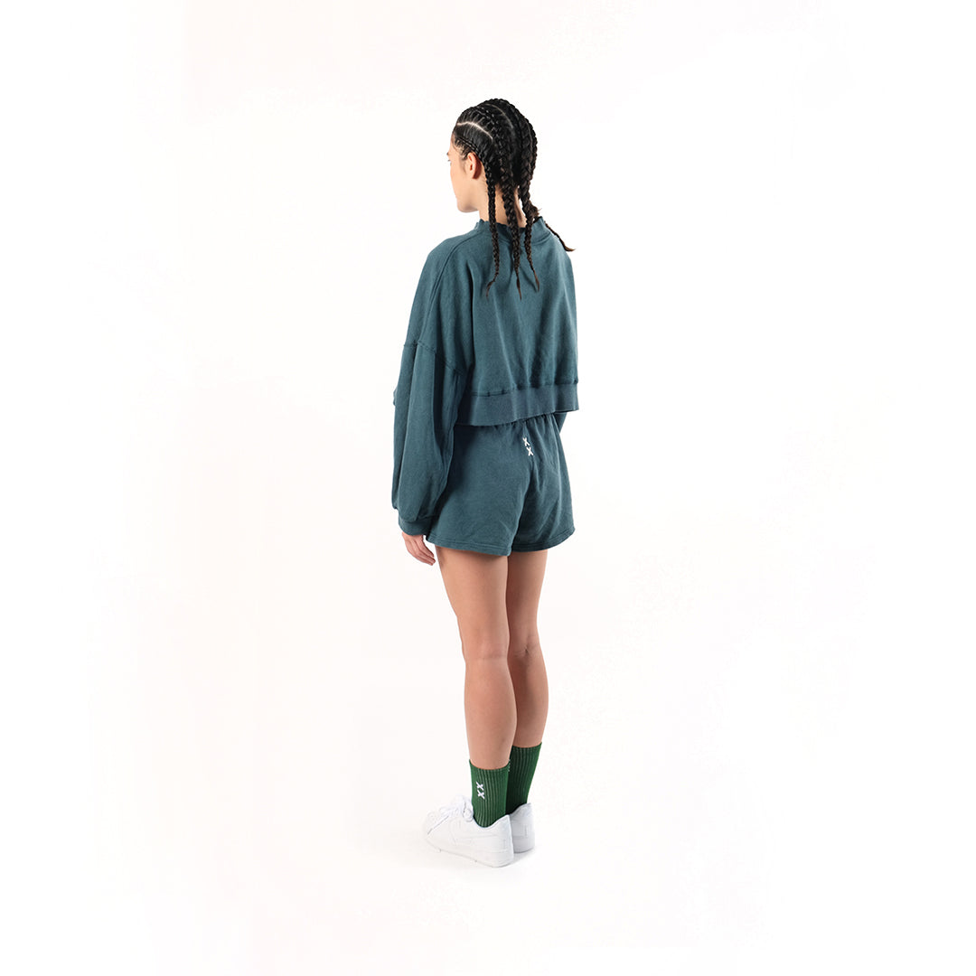 Evolve Crop Sweater Verdigris