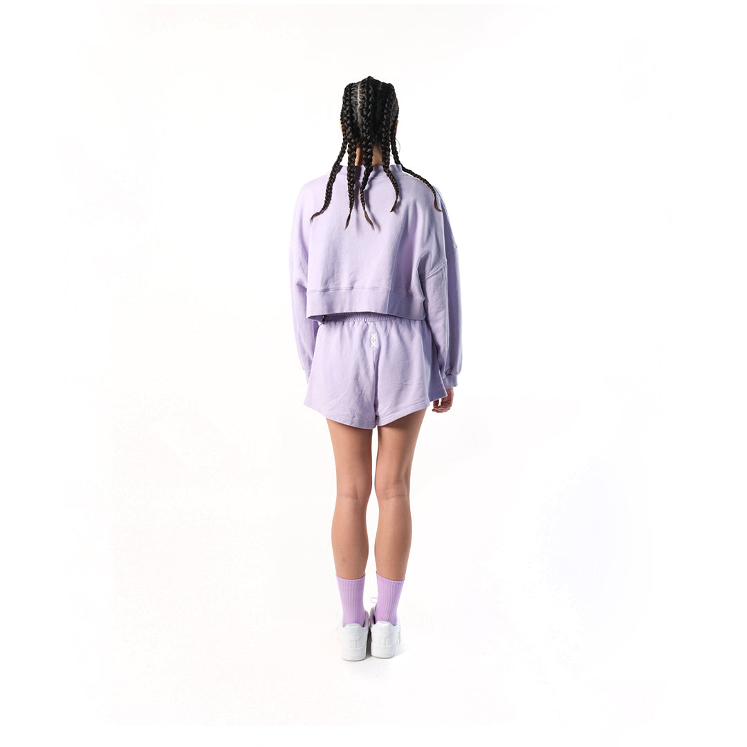 Evolve Crop Sweater Lavender