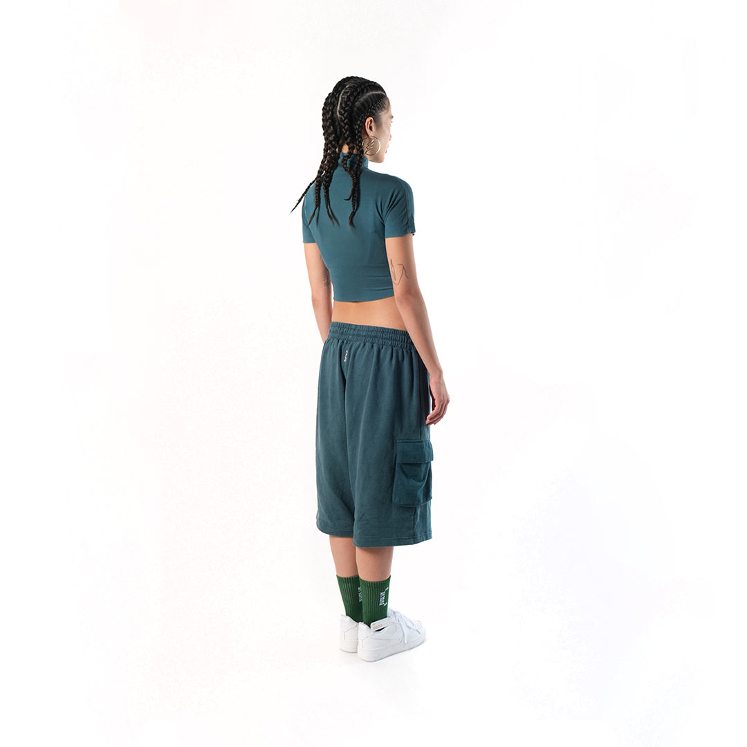 Evolve Crop Tee Verdigris