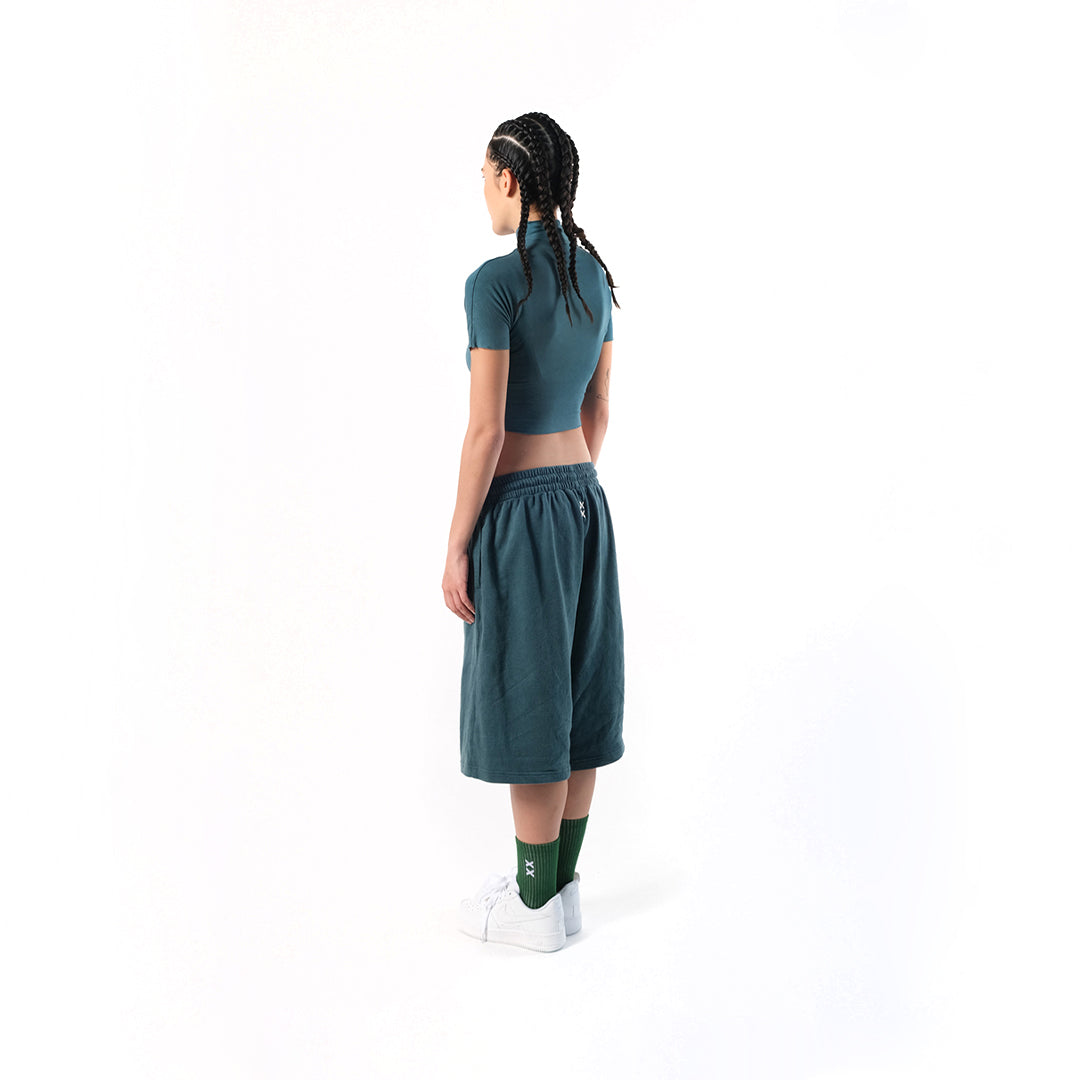 Evolve Crop Tee Verdigris