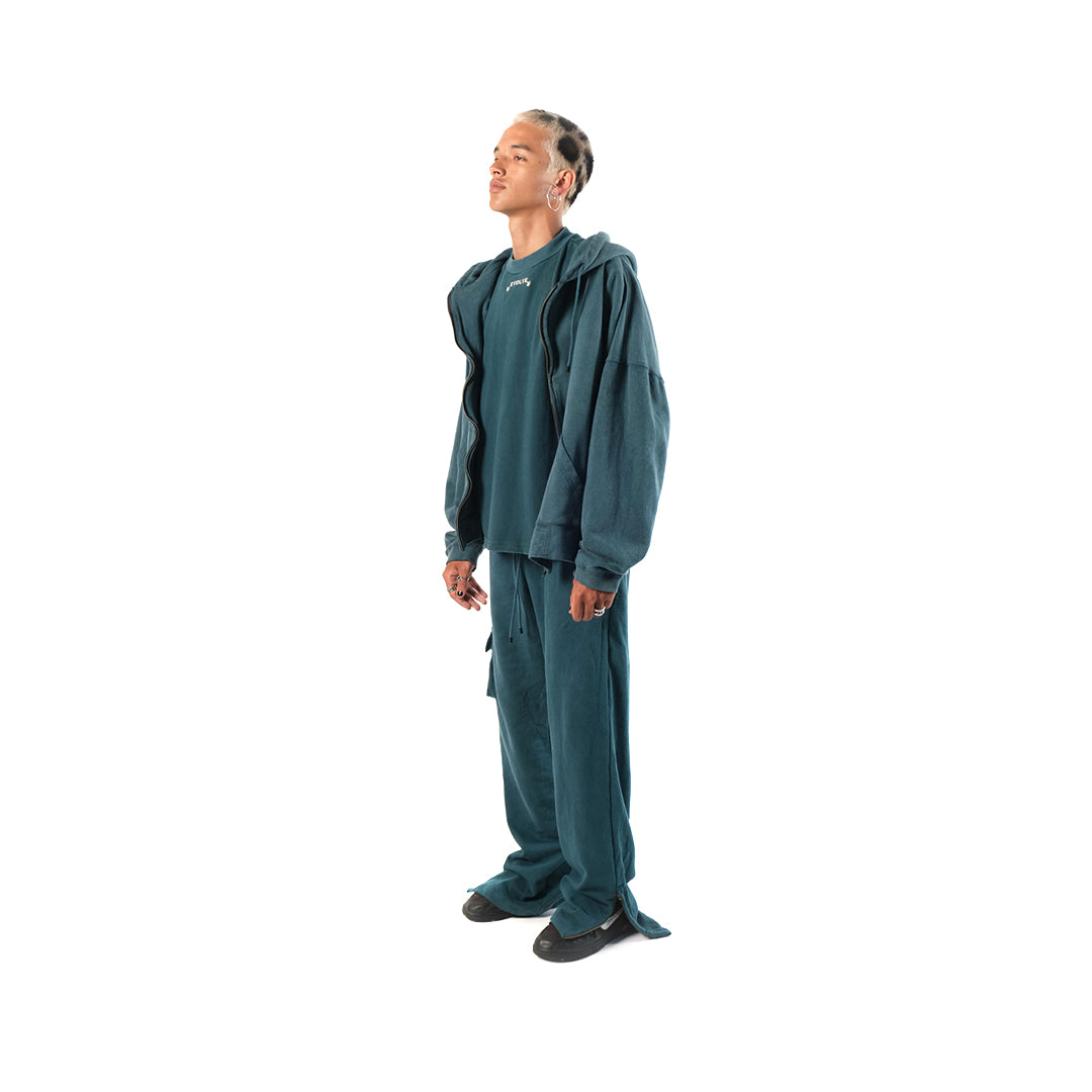 Evolve Zipper Hoodie Verdigris