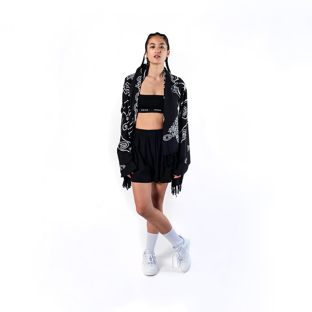 The Esoteric World X Revolver Tiger Tattoo Sarong Black