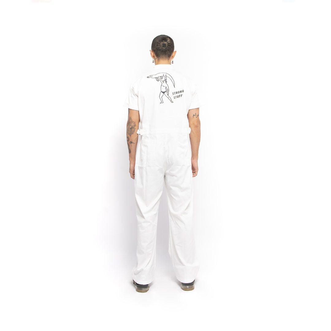 Revs Signature Long Jumpsuit White